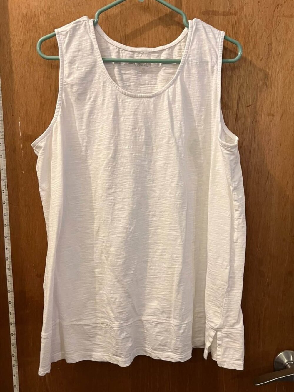 Size XXL - Lands' End - White Knit Tank Top
